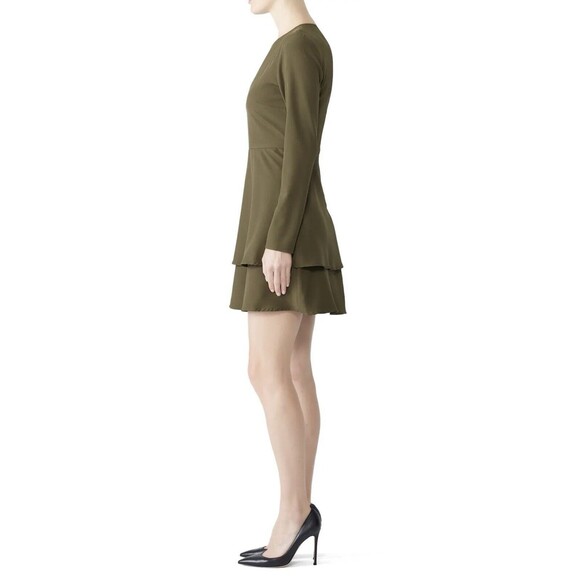 HUTCH Olive Green Cami Long Sleeve Career Mini Dress SIZE 12 - Picture 3 of 13
